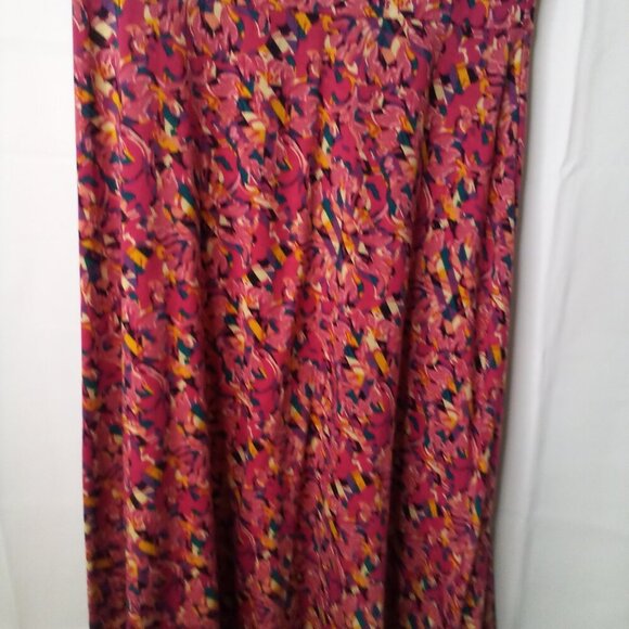 Lularoe Maxi Dress Women S Long Length Short Sleeve Pattern Colorful - Picture 5 of 16